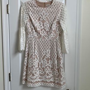 Beautiful white lace eliza j dress